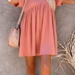 VICI OATLAND COTTON POCKETED BABYDOLL DRESS - ROSE Photo 5