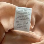 Greylin Revolve Womens L Popover Peasant Semi Sheer Blouse Blush Photo 5