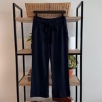 CAbi  #5177 High-Rise Easy Croped Dress Belted Pockets Trousers Navy Blue, 2 Photo 1