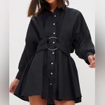 Akira Shop  - black mini dress with o ring belted detail Photo 1