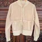 Athleta  jacket soft Tan Farallon Bomber Jacket small Performance Pockets Zip Photo 0