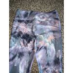 Marika Sport Purple Gray Watercolor Print Active Cropped Leggings Size 8/10‎ Photo 5