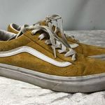 Vans  Size W7.5 M6 Mustard Yellow White Suede Old Skool Sneaker Scotchgard shoes Photo 0