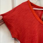 Anthropologie  C. Keer Orange Silk Bow & Cotton Body Blouse T-Shirt - Size Small Photo 4