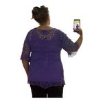 Anthony Gorgeous knit 2 piece blouse and cami set Purple Size L Photo 1