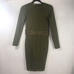 House Of CB  Shula Bandage Dress Khaki Long Sleeve Photo 7