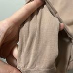 Indigo Luna Bodysuit • Size Medium • Minimalist Slow Fashion Essential Taupe Brown Photo 2