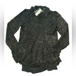 J.Crew  Women’s Lace MockNeck Top Black Size 00 NWT #CF449 Photo 5