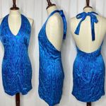 French Connection  Silk Snake Print Halter Dress 436 Photo 2
