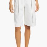 Vince NWT Belted Stretch Cotton & Linen Blend Shorts Photo 0