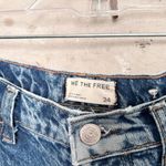 Free People  Good Luck Printed Barrel Jeans in Laser Daisy Photo 3