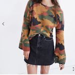 Madewell NWT  Rigid Denim Straight Mini Skirt in Hideaway Wash- Size 24 Photo 1