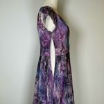 SunnyRight Flutter Sleeve Rhinestone Embellished Purple Dress Women’s Medium Pink Photo 6