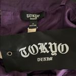 Tokyo Denim Silk Halter Blouse that ties in back Purple Photo 1