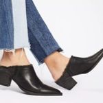 Free People Leather Fringe Pointed Cowgirl Slip On Mules Black Size 36/6 Photo 1