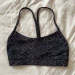 Lululemon Women’s Flow Y Sports Bra Nulu Lacescape Spanish Rose Black 2 Floral Photo 1