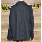 Ladies Studio V Lightweight Gray Chambray Jacket Snap Front Stretch Plus Size 2X Photo 6