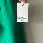 Social Tourist Green Crossover Leggings with Pockets Size Medium NWT Photo 2