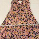 Moon River NWT Pink & Yellow Floral Boho Chic Maxi Dress Size Large Photo 12