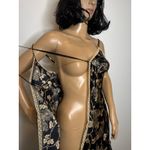 Victoria's Secret Victoria’s Secret Black Gold Floral Satin Open-Front lace trimTop Slip dress S Photo 12
