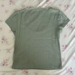 Cotton On  sage green baby pointelle bow tee Photo 2