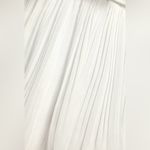 Lulus Lulu’s White Tiered Pleated Halter Midi Dress Photo 8