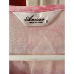 Aviier Vintage Pink & White Tie Dye Lace Nightgown MooMoo Photo 4