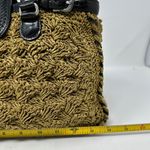 Brighton Leather Trim Raffia Double Strap Shoulder Bag Photo 13