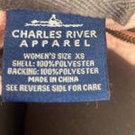 Charles River Apparel Pink Fuzzy Initialed Sherpa Pull Over Size S Photo 5