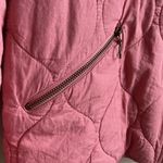 Lucky Brand  Cotton Quilted Zip Front Jacket (Sz L) Pink Photo 4