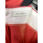 J.Crew  Knee Length Pencil Cotton Stretch Skirt Back Zip Slit 12 Coral Orange Photo 8