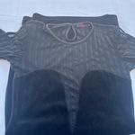 Motel Rocks Black Long Sleeve Plunge Bodycon Dress Photo 2