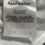 Reformation  Women’s Radish Ruched Organic Cotton Top Photo 8