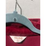 Vintage Burgundy Velour Polo Shirt Long Sleeve Collared Pocket Size L Red Size L Photo 4