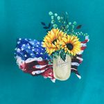 Delta Pro Weight Vintage Teal USA Sunflower Home Graphic T Shirt Sz Large Photo 8