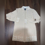 RONNER luxury knit equestrian alpaca cotton sweater zip L beige horse buckle Tan Size L Photo 2