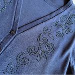 Alfred Dunner  Layered Look Knit Top Made in USA Blue Medium Photo 5