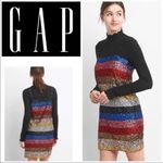 Gap sequined multicolor crazy stripe sleeveless party dress size small Eras Tour Photo 8