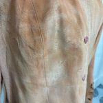 Coldwater Creek  Dusty Rose Pink Suede Leather Laser Cutout Rodeo Jacket Sz M Photo 4