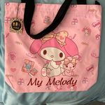 My Melody Bag. NWT Pink 14 1/2” Long x 13” Wide x 13” Deep. Black handle Photo 0