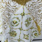 Handcrafted napkin reworked shirt Yellow Size M Photo 2