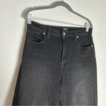 BDG Urban Outfitters Black Wide Leg Raw Hem High Rise Cropped Jeans 28 Photo 3