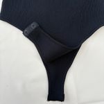 Black Ribbed Bodysuit Photo 2