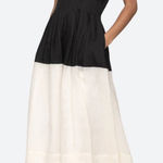 SEA NY NICOLA RAMIE TANK MIDI DRESS size 2 Black Photo 0