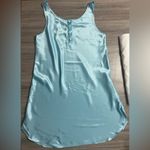 Morgan Taylor  Light Blue Satin Chemise Photo 5