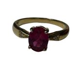 14k Yellow Gold with Ruby & Diamond Gemstones Women’s Ring size 8 Engagement Photo 7
