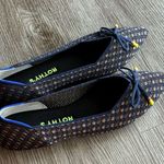 Women’s Rothy's The Bow Point Evening Metallic Flats Blue Size 8.5 Photo 9