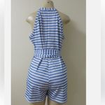 ePretty Blue Striped Shorts Romper Pockets XL Photo 2
