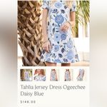 Spartina 449 Tahlia Jersey T-shirt Dress Ogeechee Daisy Blue cotton resortwear Photo 3