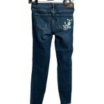 Hollister Low Rise Super Skinny Jeans Floral Embroidery Photo 1